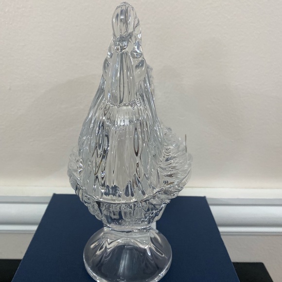 Bohemian 24% Lead Crystal Rooster Candy Dish - Picture 4 of 7